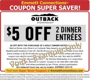 Outback $5 Off